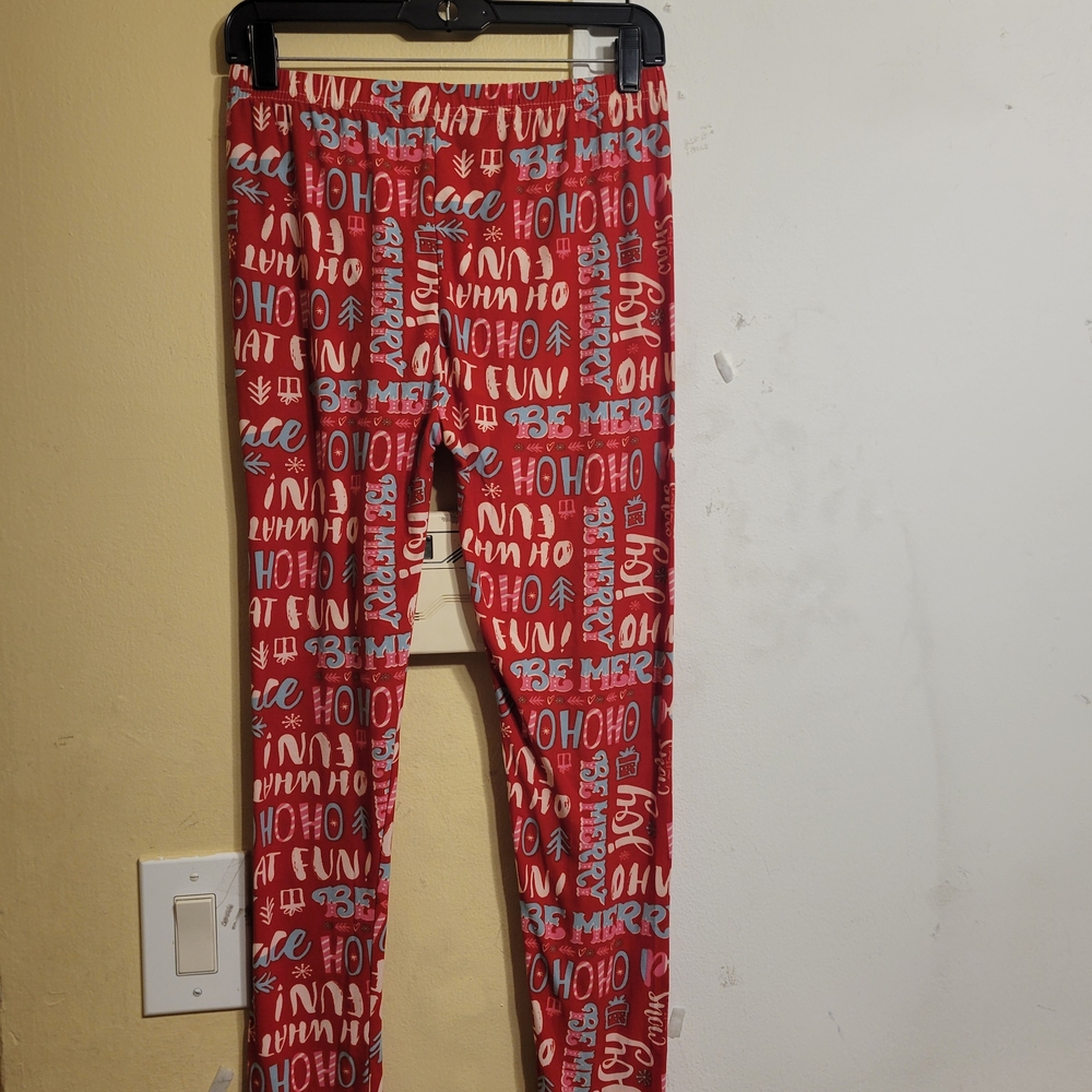 Two Left Feet Holiday Cheer Kids Leggings Size L/XL
